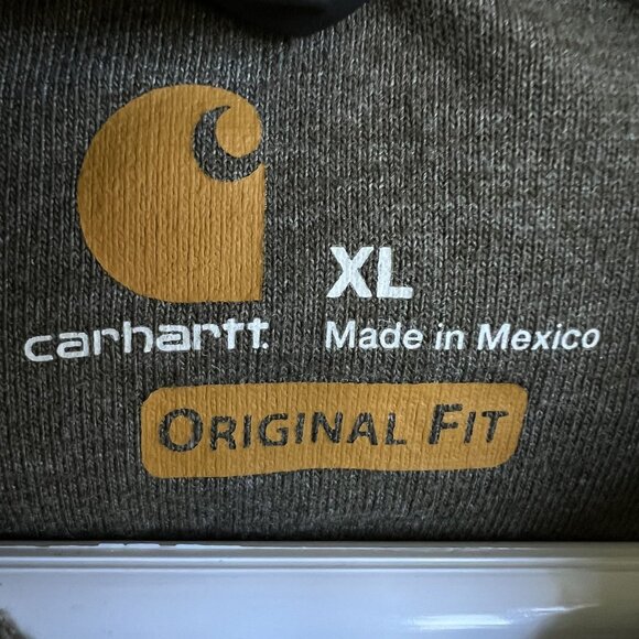 Carhartt Mens XL Original Fit Logo Speelout Hoodie Sweatshirt Skater Streetwear - Picture 9 of 11